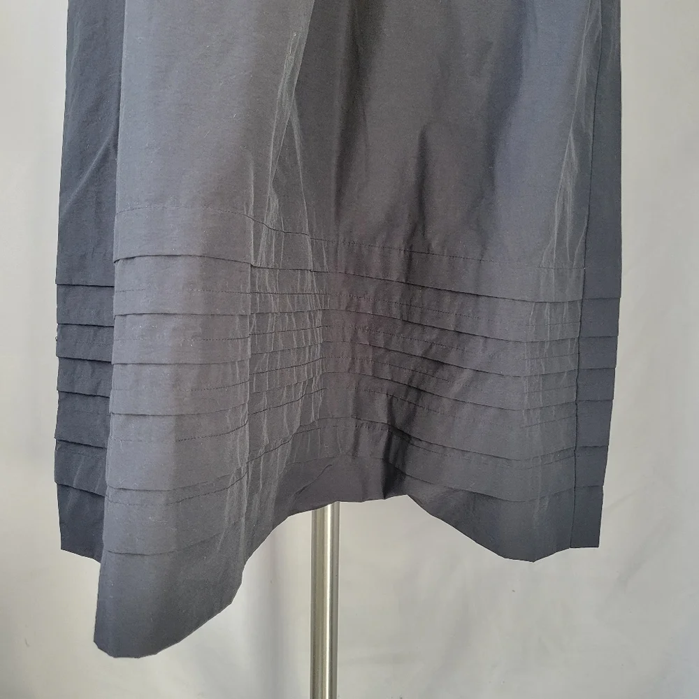 La Ligne Wilhelmina T-Shirt Midi Dress with Shirring Black M - Picture 6 of 13